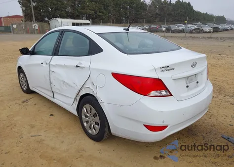 2016 Hyundai Accent Se из США, поврежденный, VIN KMHCT4AEXGU159029